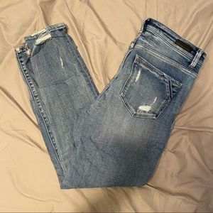 Buckle Black Ankle Skinny Jeans